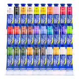 Kit 30 Tinta Acrilica Acrylic Colors Acrilex 20ml Para Tela