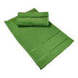 Kit 30 Toalhas Lavabo Mão Boca Felpa Para Bordar Ponto Cruz Cor Verde Erva Doce