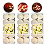 Kit 30 Vela Flutuante Redonda Decoração Piscina Jantar Festa