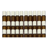 Kit 30 Vidrinho Vidro Roll On Ambar 10ml Escolha Cor Tampa