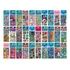Kit 300 Cartelas Adesivo Infantil Sticker Vários Personagens