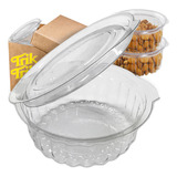 Kit 300 Embalagem Descartável Articulada Doce Redondo 250ml