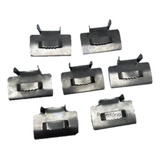 Kit 300 Fechos Dentado De Aço Inox 430 Fita Fusimec