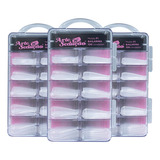 Kit 300 Molde F1 Bailarina Unhas De Gel Poligel Arte Sedução