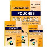 Kit 300 Polaseal Cpf Rg A4 Plastificação Atacado