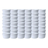 Kit 30x Ramekim Porcelana Finger Foods 100ml Cor Branco