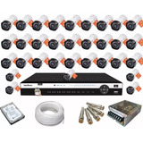 Kit 32 Câmeras Dvr Multi Hd 1032 Intelbras 32 Canais hd 4tb