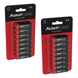 Kit 32 Pilhas Alcalinas Aa Pequena 1 5v Avant 02 Bliste C 16