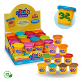 Kit 32 Potes Massinha De Modelar C Fragrâncias Várias Cores Cor Sortidas