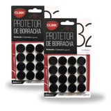 Kit 32 Protetor Borracha Adesivo 2cm Pé Sofá Cadeira Mesa
