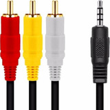 Kit 35 Cabo P2 Para Av 3 Rca Tubo Receptor Áudio Vídeo