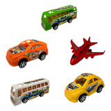 Kit 36 Brinquedo Carrinho Ônibus Avião A Fricção Atacado