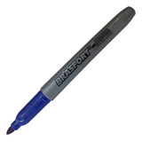 Kit 36 Canetas Marcador Permanente Ponta Fina Seca Rapido Cor Azul