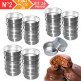 Kit 36 Forma Pão De Mel N 2 Forminha Doce Aço Resistente