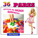 Kit 36 Pares Sapato Pra Boneca Barbie não Repete Sapatinho