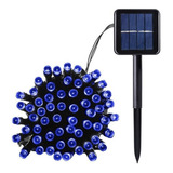 Kit 3cx Pisca Pisca Guirlanda Solar Natal 100led Branco 2 5w