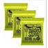 Kit 3jgs Encordoamentos Guitarra Ernie Ball 010/046