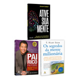Kit 3livros Pai Rico Pai Pobre Ative Sua Mente Os Segredos Da Mente Milionária Segredos Para Enriquecer Edição Atualizada Robert Kyiosaki T Harv Eker Arnoni Caldart