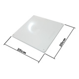 Kit 3pçs Tampa Caixa Passagem 20 X 20 Cega Branca Hidrossol