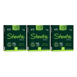 Kit 3un Adoçante 100 Stevia Vegano 50 Saches Stevita Soul