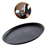 Kit 3un Bandeja Redonda 40cm Antiderrapante Restaurante