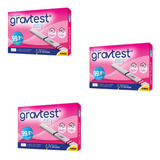 Kit 3un Gravtest Easy Teste De Gravidez Cimed