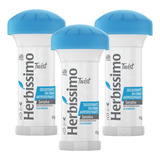 Kit 3un Herbíssimo Desodorante Creme Twist Sensitive 55g