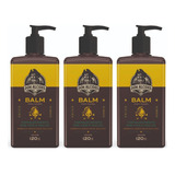 Kit 3x Balm Hidratante Para Barba Lemon Bone Don Alcides