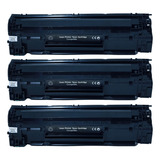 Kit 3x Cartucho Toner P Impressora Laser Pro M1132 Mfp Tint