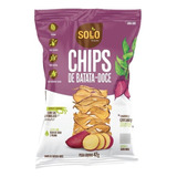 Kit 3x Chips De Batata Doce Assado Solo Snacks 42g