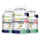 Kit 3x Coenzima Q10 + L Triptofano 100% Puro 180caps Full