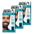 Kit 3x Grecin 5 Gel Tintura Barba E Bigode 28g Preto M-110