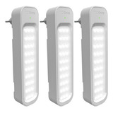 Kit 3x Luminaria De Emergencia Lea 150 Intelbras 30 Leds
