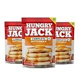 KIT 3x Massa Completa Para Panquecas E Waffles Mix Hungry Jack Original Buttermilk 198g