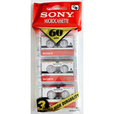 Kit 3x Mini K7 Sony Mc 60 Minutos Lacrado