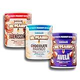 Kit 3x Pasta De Amendoim 600g Com Whey Protein - Dr Peanut AVELA-BUENISSIMO-CHOCOLATE BRANCO