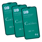 Kit 3x Película Cerâmica Flexível Para iPhone XR iPhone 11