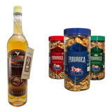 Kit 3x Potes 120g Porkão Pururuca   1 Cachaça Vanalli 750ml