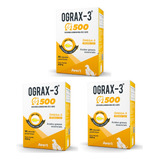 Kit 3x Suplemento Cães Gatos Avert Ograx 3 500 30 Cápsulas