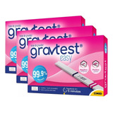 Kit 3x Teste De Gravidez Grav Test 99 9 De Precisão Cimed