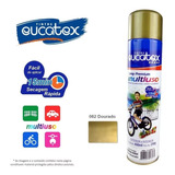 Kit 3x Tinta Spray Multiuso Cor Dourado Brilhante 400ml