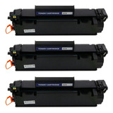 Kit 3x Toner Ce278a 278a 78a Para P1606dn P 1606dn 100 Tint