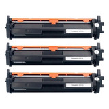 Kit 3x Toner Compatível P Hp Cf217a 217a 17a M130 M102 Nov