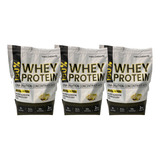 Kit 3x Whey Gourmet Refil 2kg Gourmet Atacado Envio Hoje