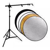 Kit 3x1 Rebatedor 5 Em 1 110cm Suporte Trip