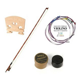 Kit 4 4 Arco Crina Animal Encordoamento Cavalete Breu