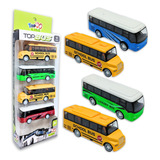 Kit 4 Onibus Miniatura
