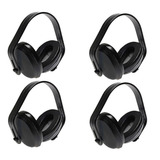 Kit 4 Abafador Ruído Tipo Concha Protetor Auricular Ouvidos