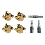 Kit 4 Abraçadeiras 1 2 2 Conexões Espigão 1 2 Emenda 1 2