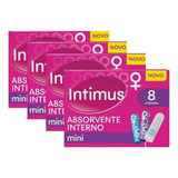 Kit 4 Absorventes Interno Intimus Mini 4x8